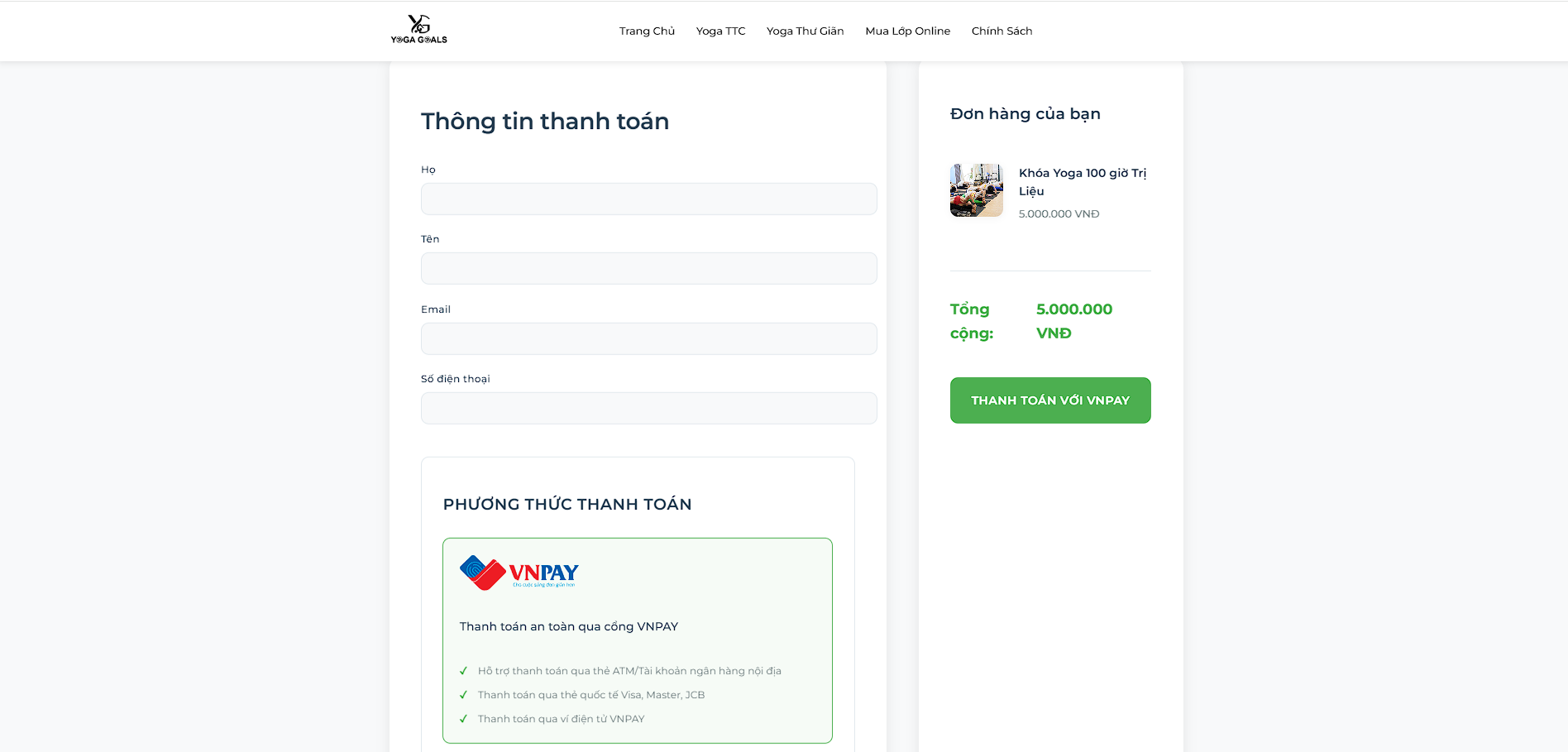 Cart Page